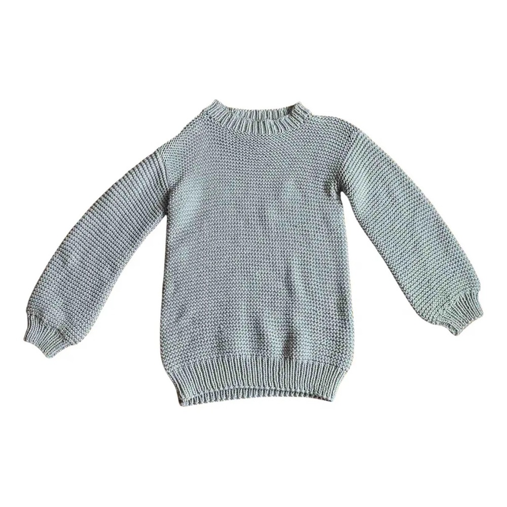 I Love Mr. Mittens Oversized Gray Knit Sweater XS/S